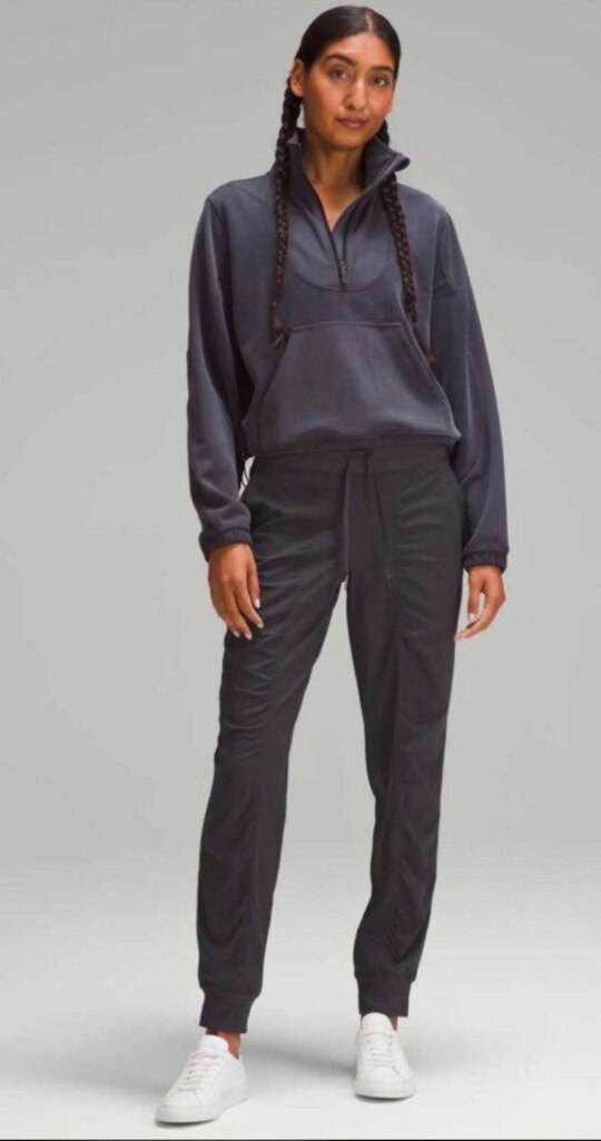 Lululemon Dance Studio Mid Rise Full Length Jogger In Graphite Grey - Size Small