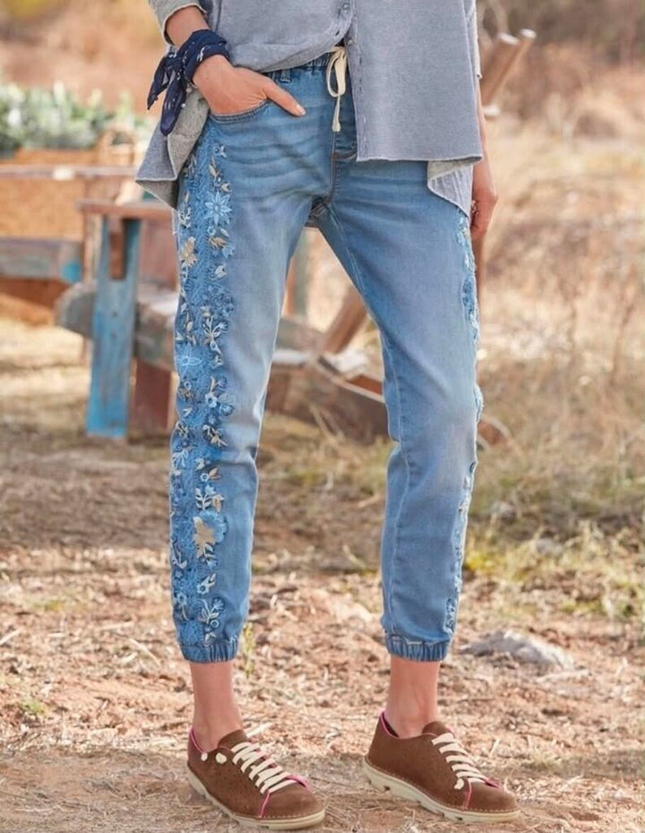 Driftwood Coastal Swell Denim Joggers - Size Large