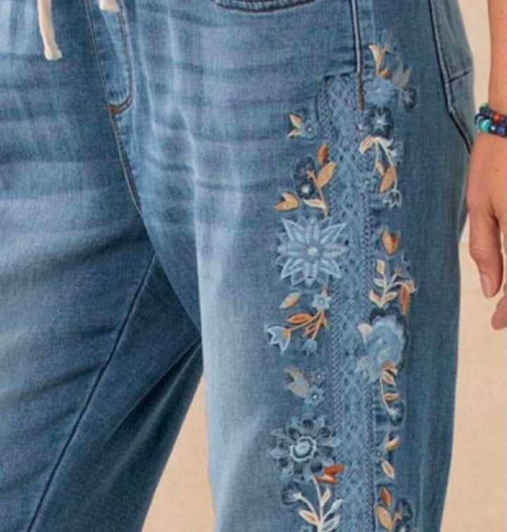 Driftwood Coastal Swell Denim Joggers - Size Large