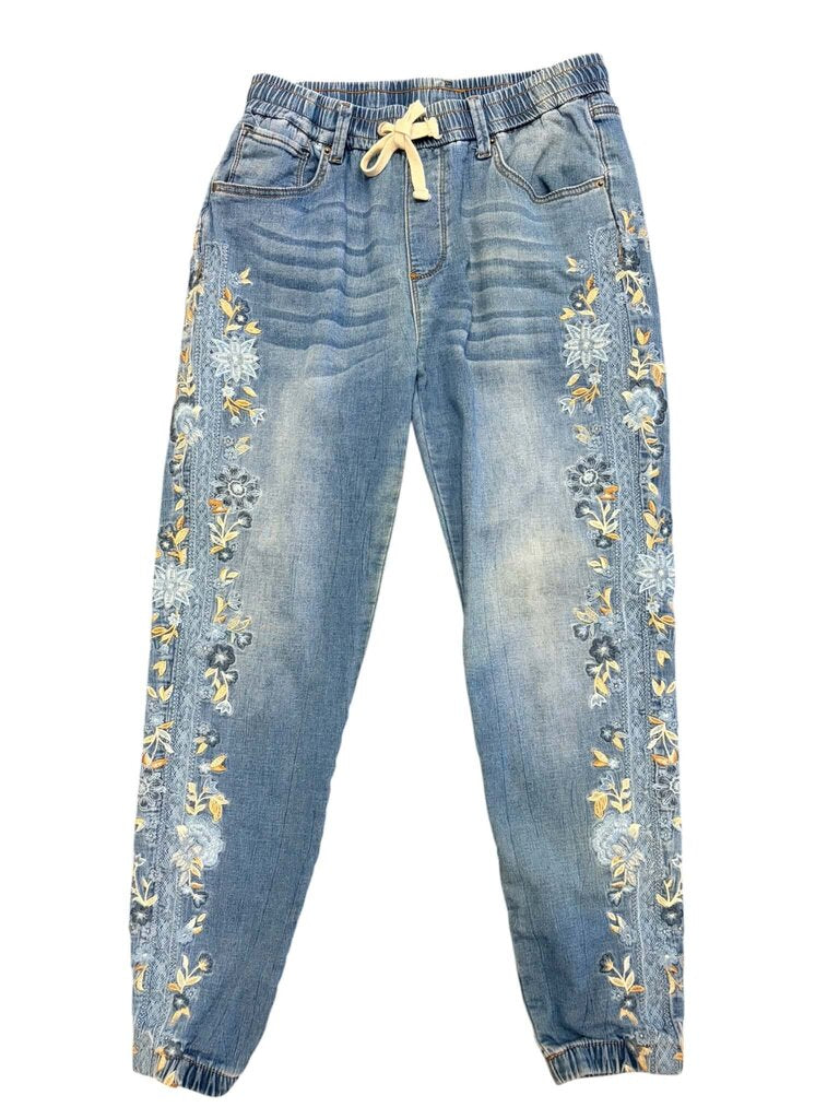 Driftwood Coastal Swell Denim Joggers - Size Large