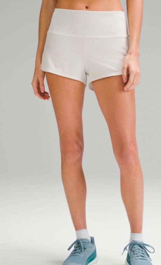 Lululemon Speed Up High-Rise Lined Shorts In Bone - Size 8