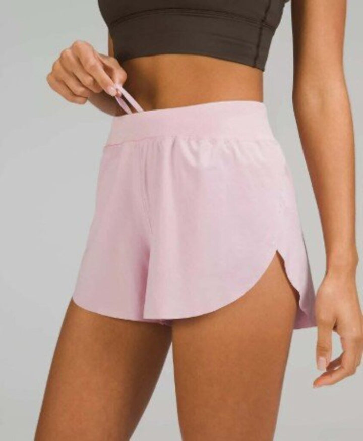Lululemon Find Your Pace Shorts In Pink Peony - Size Small