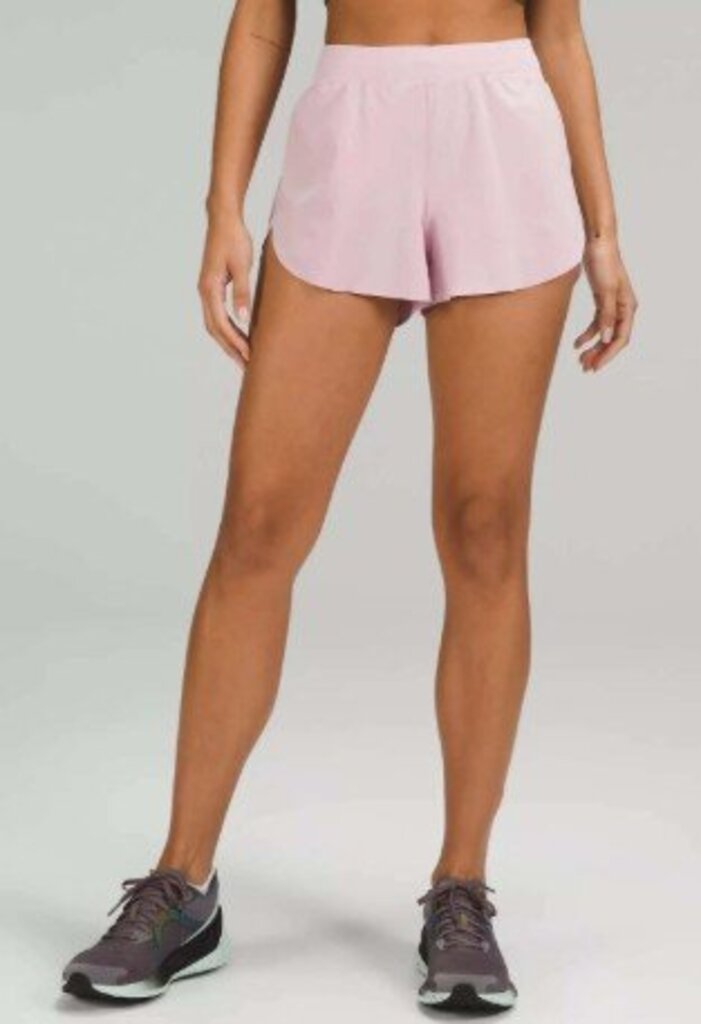 Lululemon Find Your Pace Shorts In Pink Peony - Size Small
