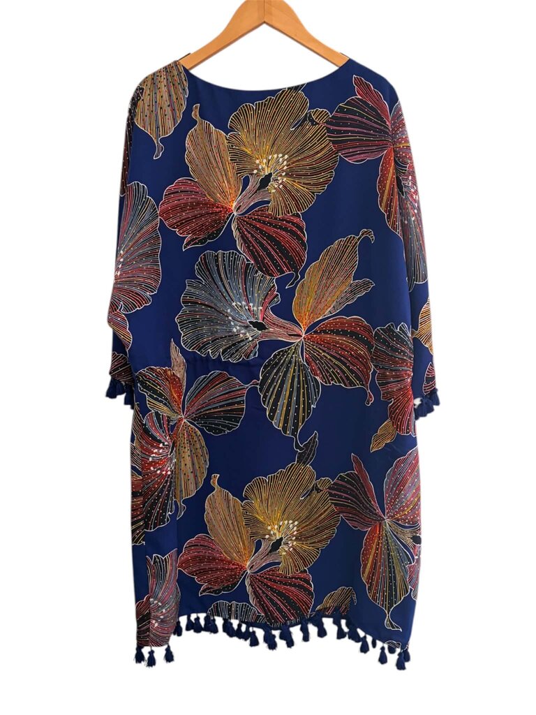 Trina Turk Tassel Drawstring Dress - Size M/L