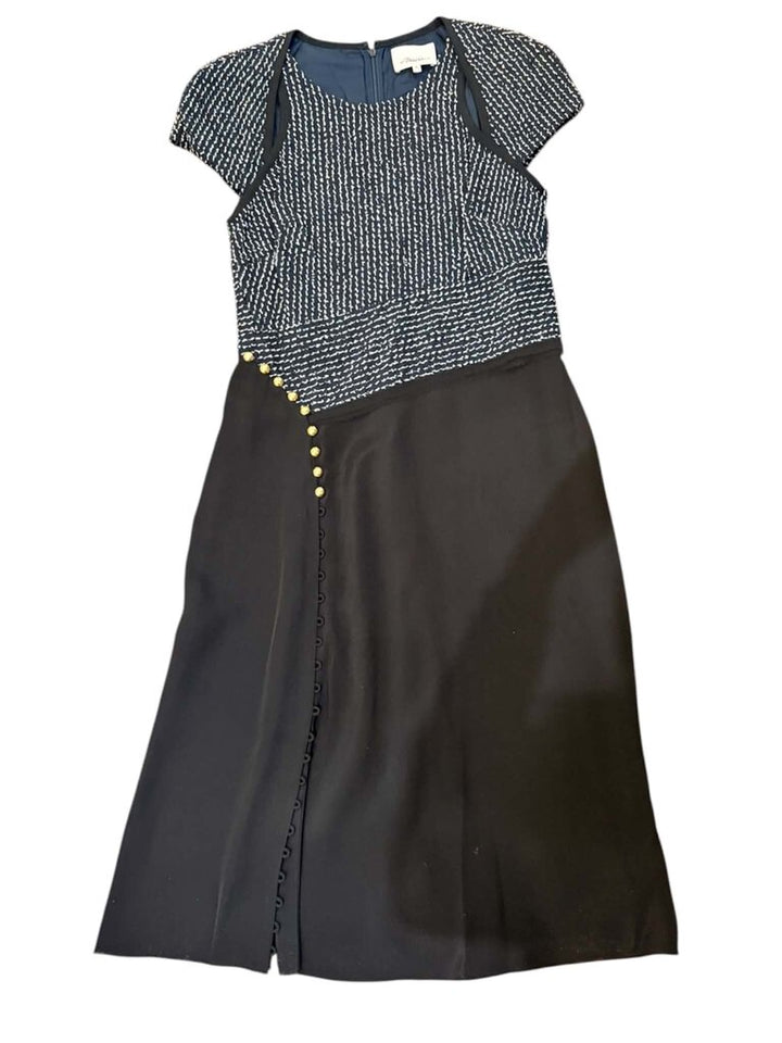 Phillip Lim Asymmetric Boucle Silk Mini Dress - Size 4