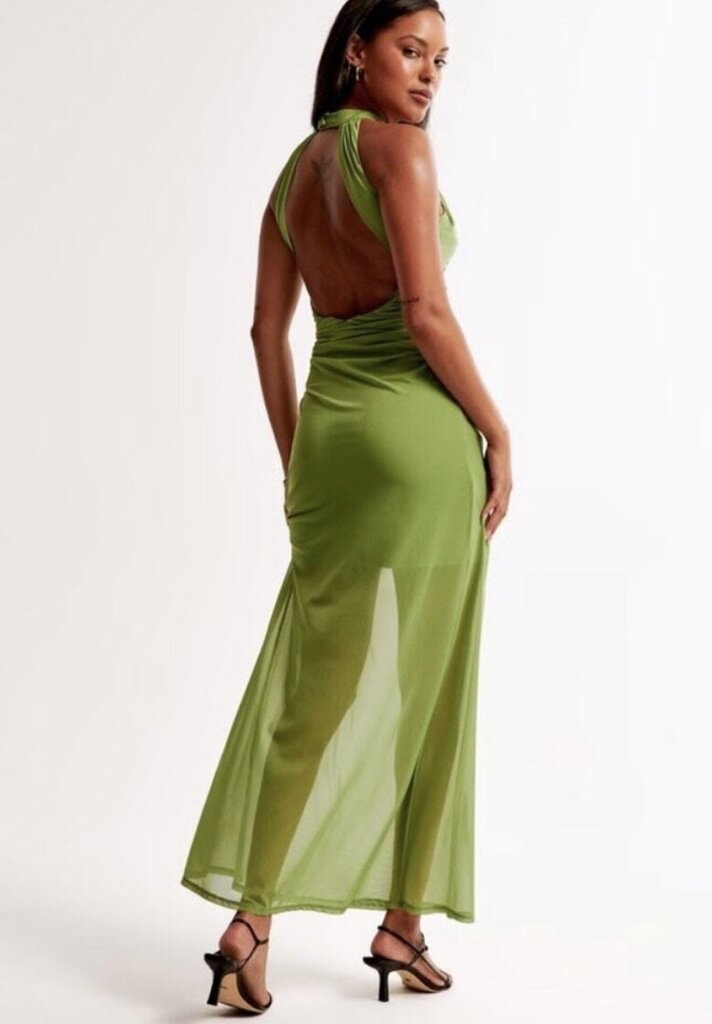 Abercrombie & Fitch NWT Vol. 28 Sheer Halter Maxi Dress - Size Medium(Retails $110)