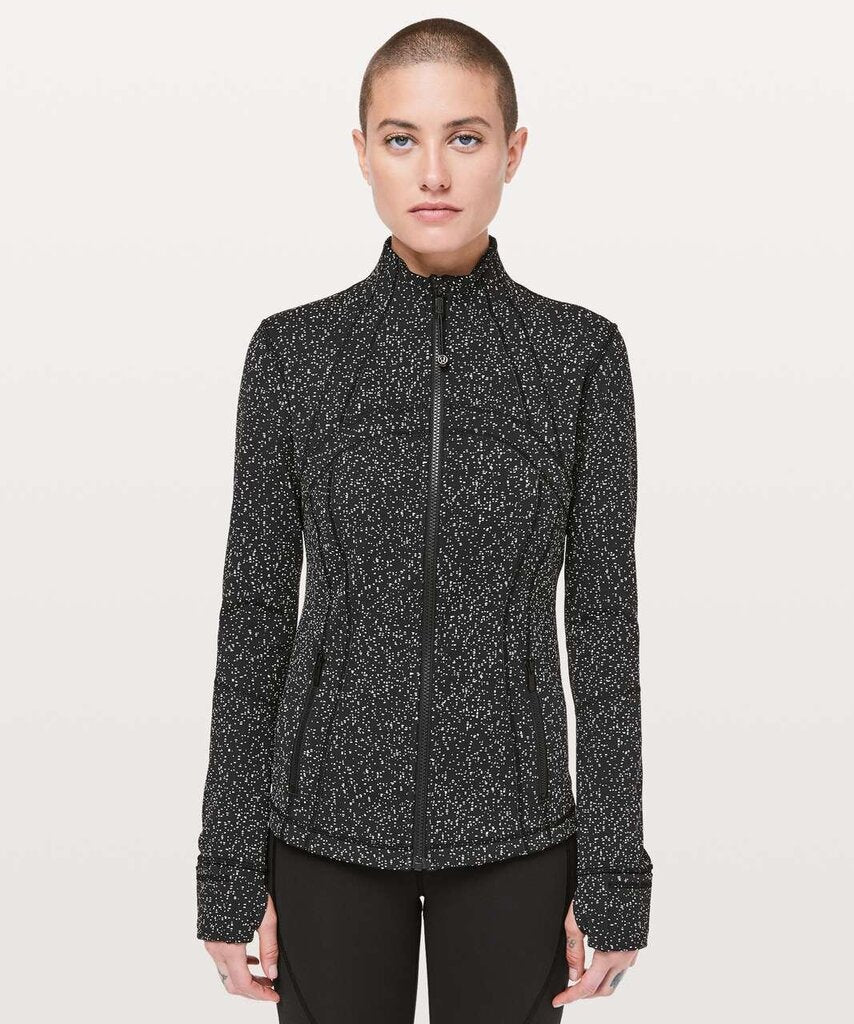 Lululemon Define Jacket in Magnetized Jacquard Black White - Size 8(Retails $118)