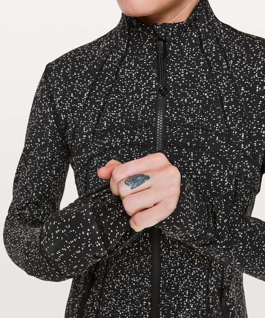 Lululemon Define Jacket in Magnetized Jacquard Black White - Size 8(Retails $118)