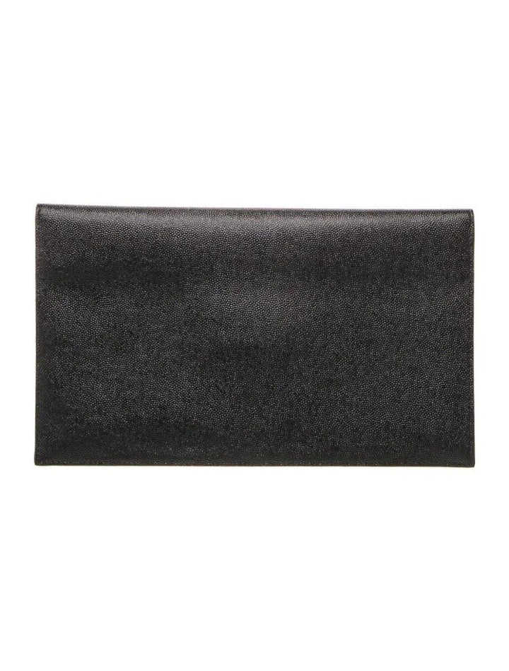 YSL Uptown Pouch in Grain De Poudre Leather