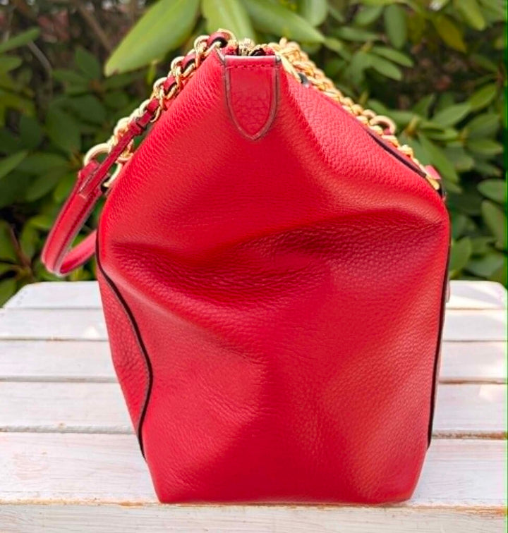 Coach Ava Chain Pebble Leather Tote (Retails for $395)