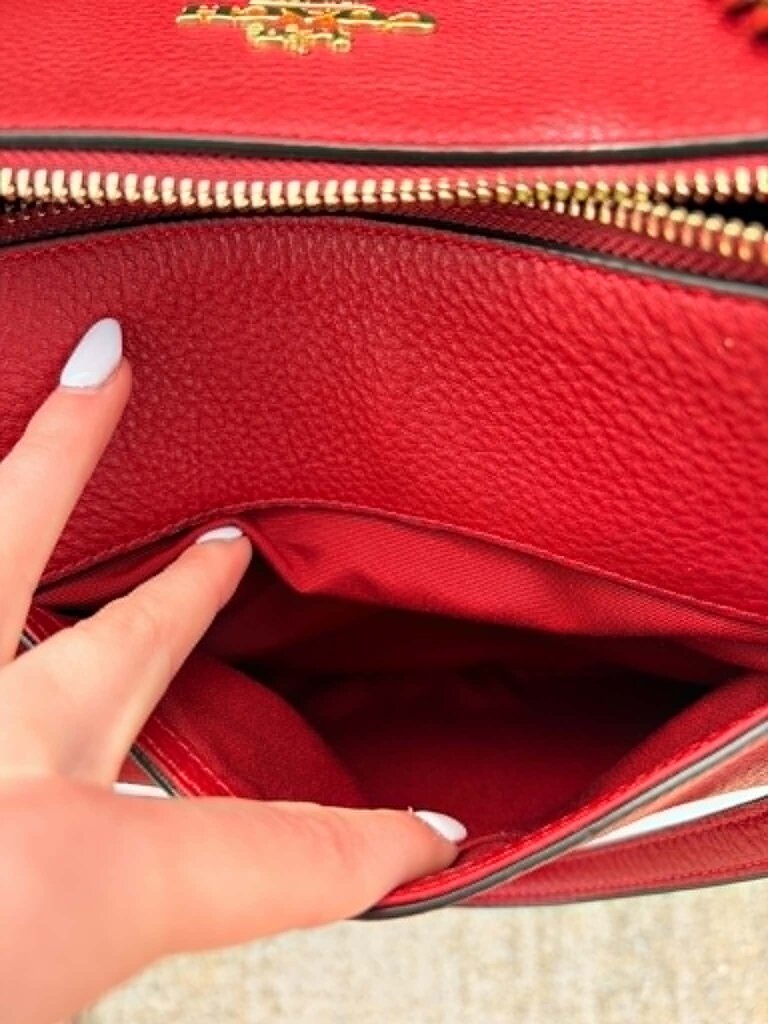 Coach Ava Chain Pebble Leather Tote (Retails for $395)