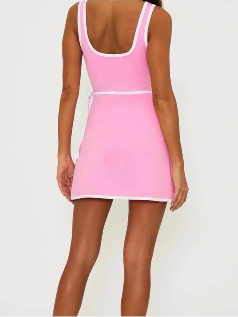 Beach Riot Astrid Tennis Mini Dress In Pink - Size Small