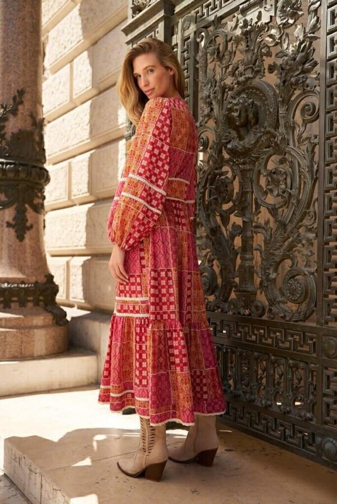 Choklate Boho Maxi Dress - Size Medium