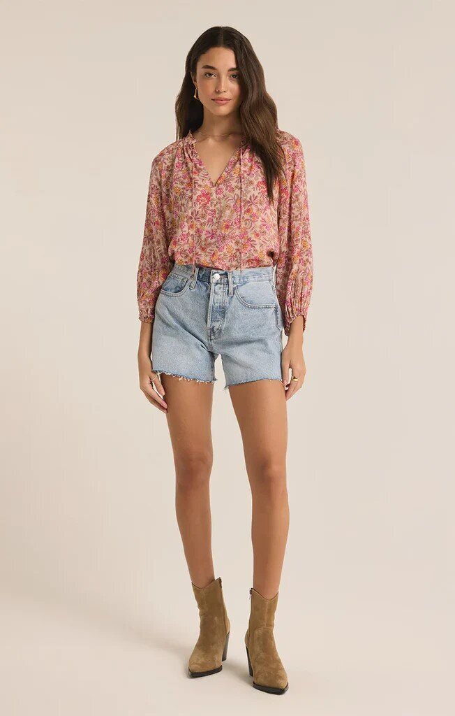 Z Supply NWT Carine Top In Lima Floral - Size Small