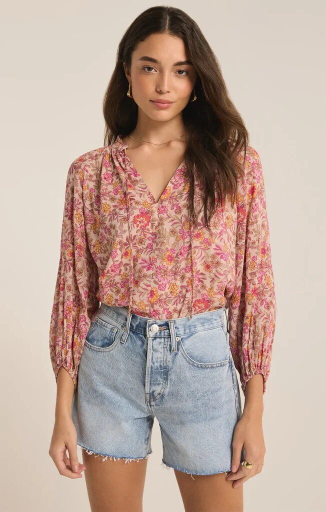 Z Supply NWT Carine Top In Lima Floral - Size Small