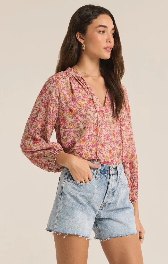 Z Supply NWT Carine Top In Lima Floral - Size Small