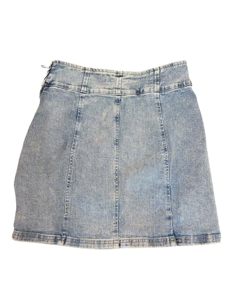Pink Lily Denim Mini Skirt - Size Medium