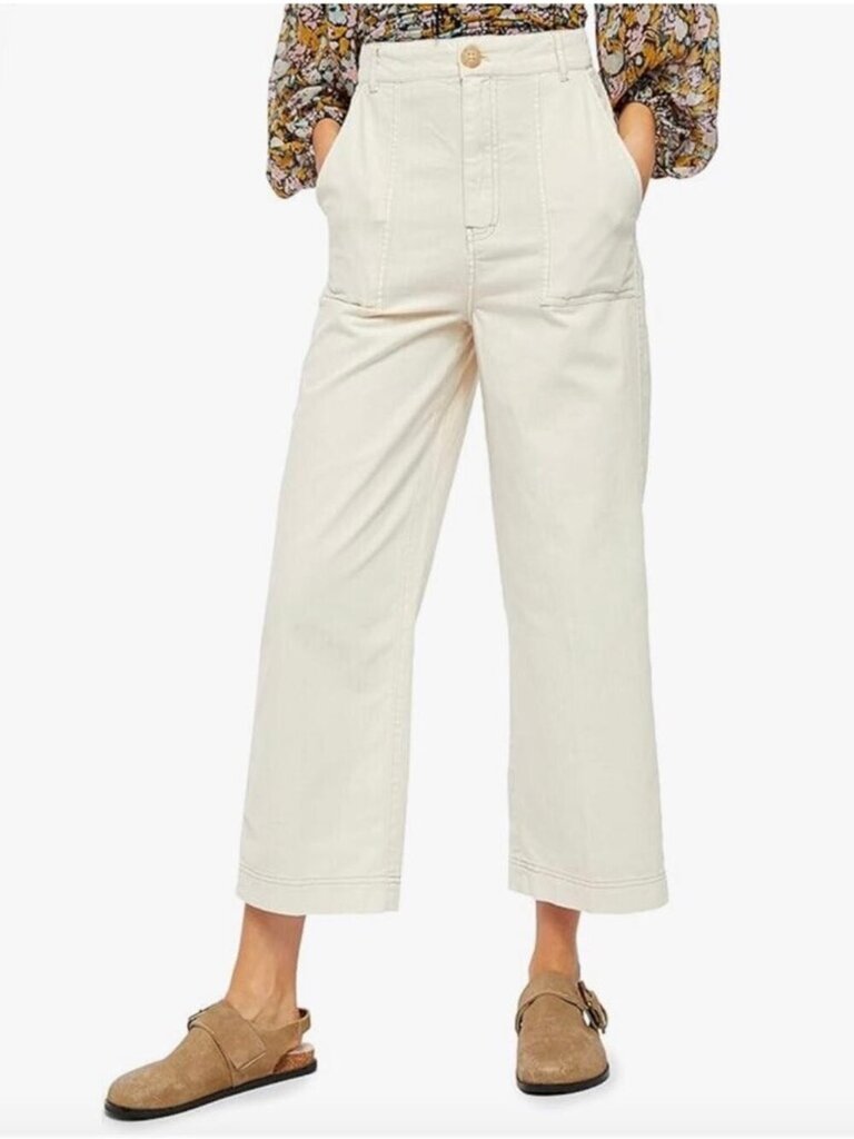 Free People Sunday Skies Straight Wide Leg - Size 6