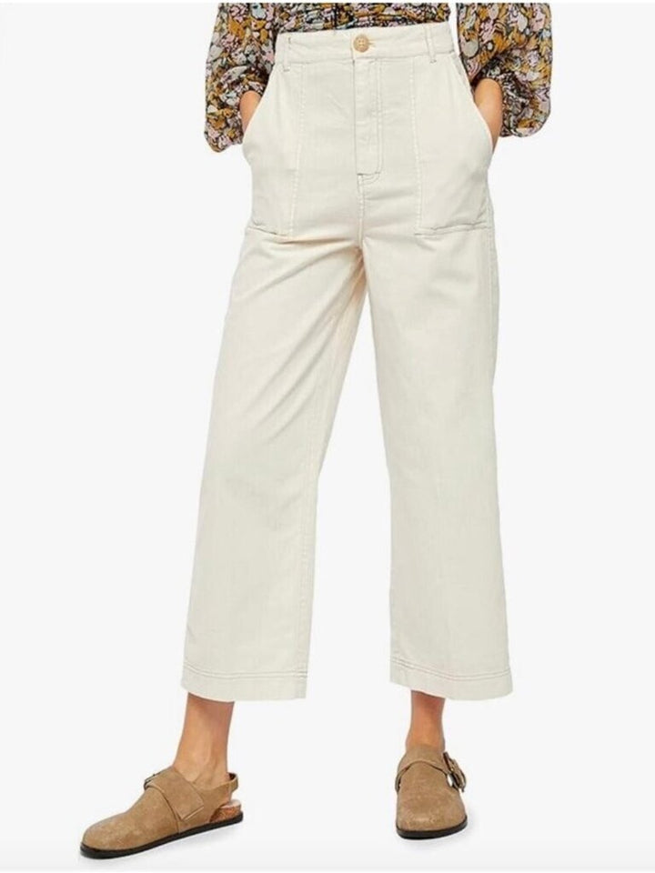Free People Sunday Skies Straight Wide Leg - Size 6