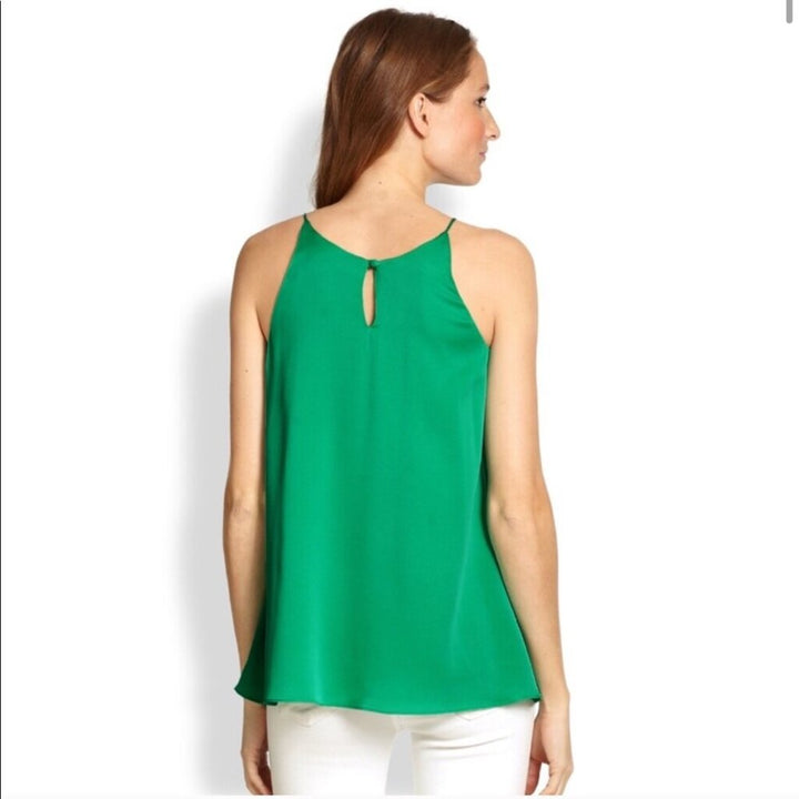 Milly Pleated Silk Top - Size 2