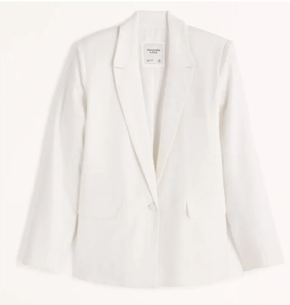 Abercrombie & Fitch NWT Linen Blend Single Breasted Blazer - Size XL