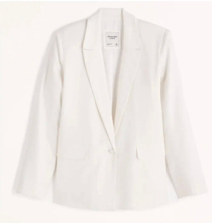 Abercrombie & Fitch NWT Linen Blend Single Breasted Blazer - Size XL