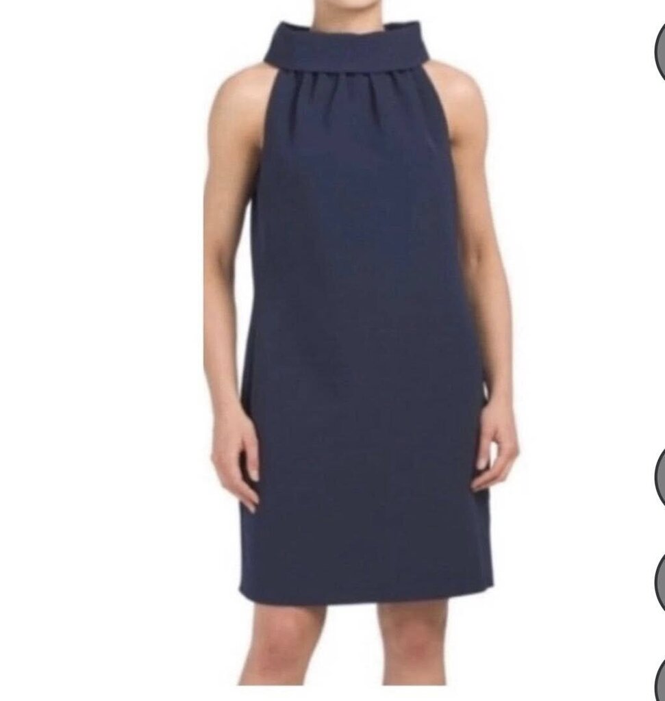 Sail to Sable Cowl‎ Neck Button Back Shift Dress - Size Medium