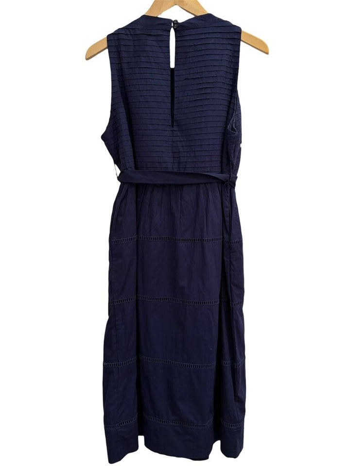 Gretchen Scott Embroidered Tie Waist Dress - Size Large