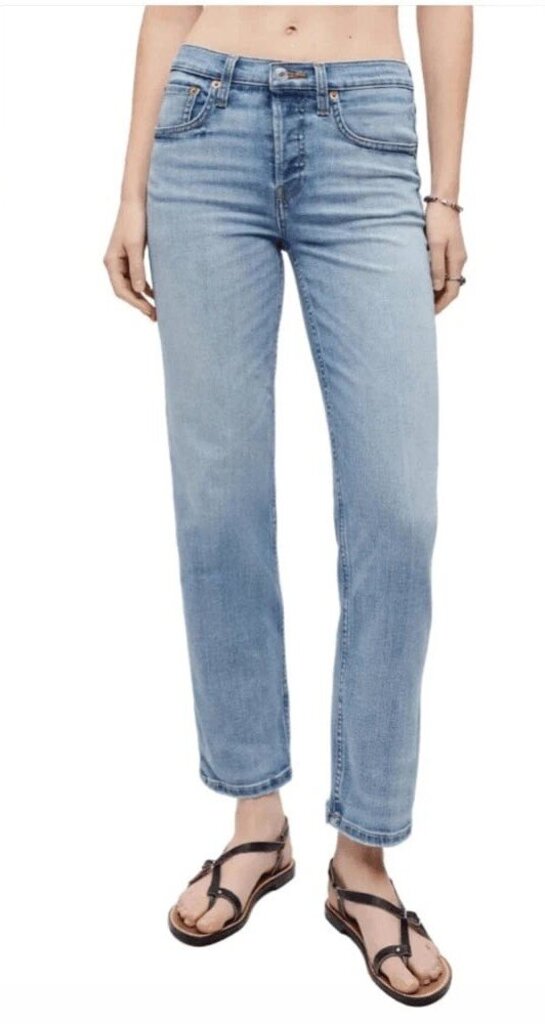 Re/Done Mid-Rise Stovepipe Jeans in Hacienda - Size 27