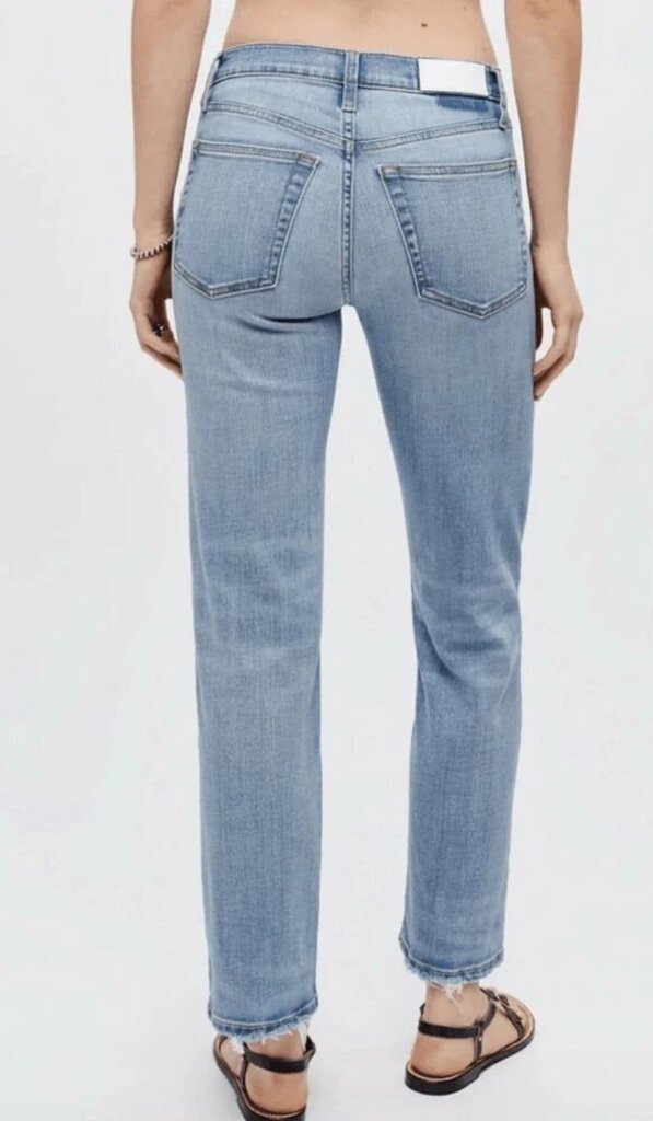 Re/Done Mid-Rise Stovepipe Jeans in Hacienda - Size 27
