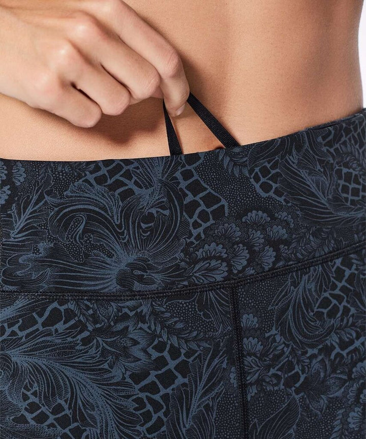 Lululemon Speed Up Crop (21") Leggings in Nouveau Mach Blue Black (Retails for $88) - Size 4