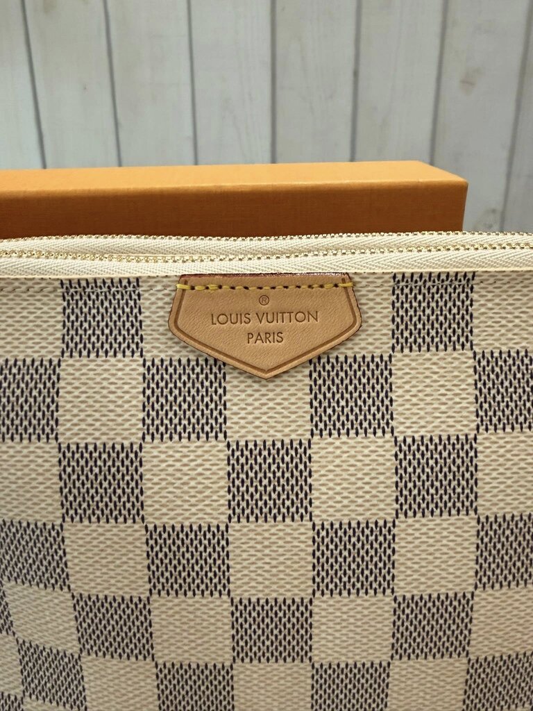 Louis Vuitton Damier Azur Double Zip Pochette