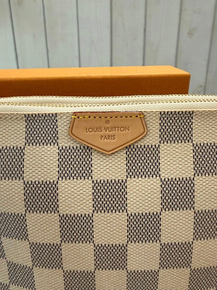 Louis Vuitton Damier Azur Double Zip Pochette