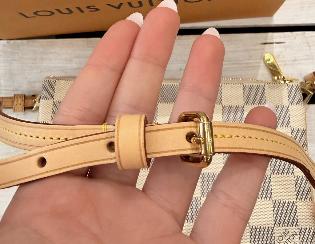 Louis Vuitton Damier Azur Double Zip Pochette