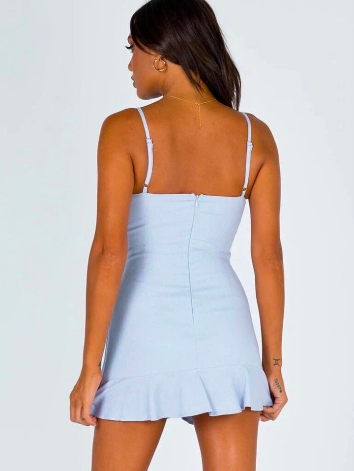 Princess Polly Cottage Hill Mini Wrap Dress - Size 4