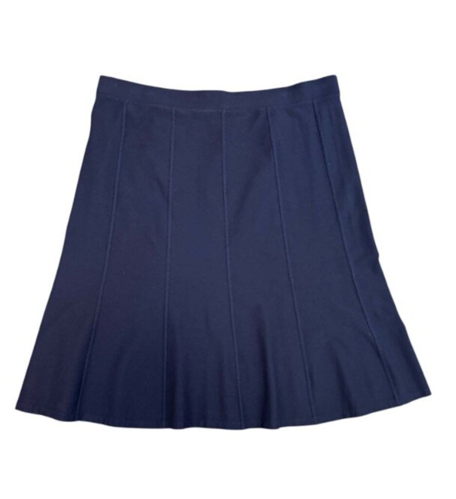 Eileen Fisher Pintucked Pull On Midi Skirt - Size Large