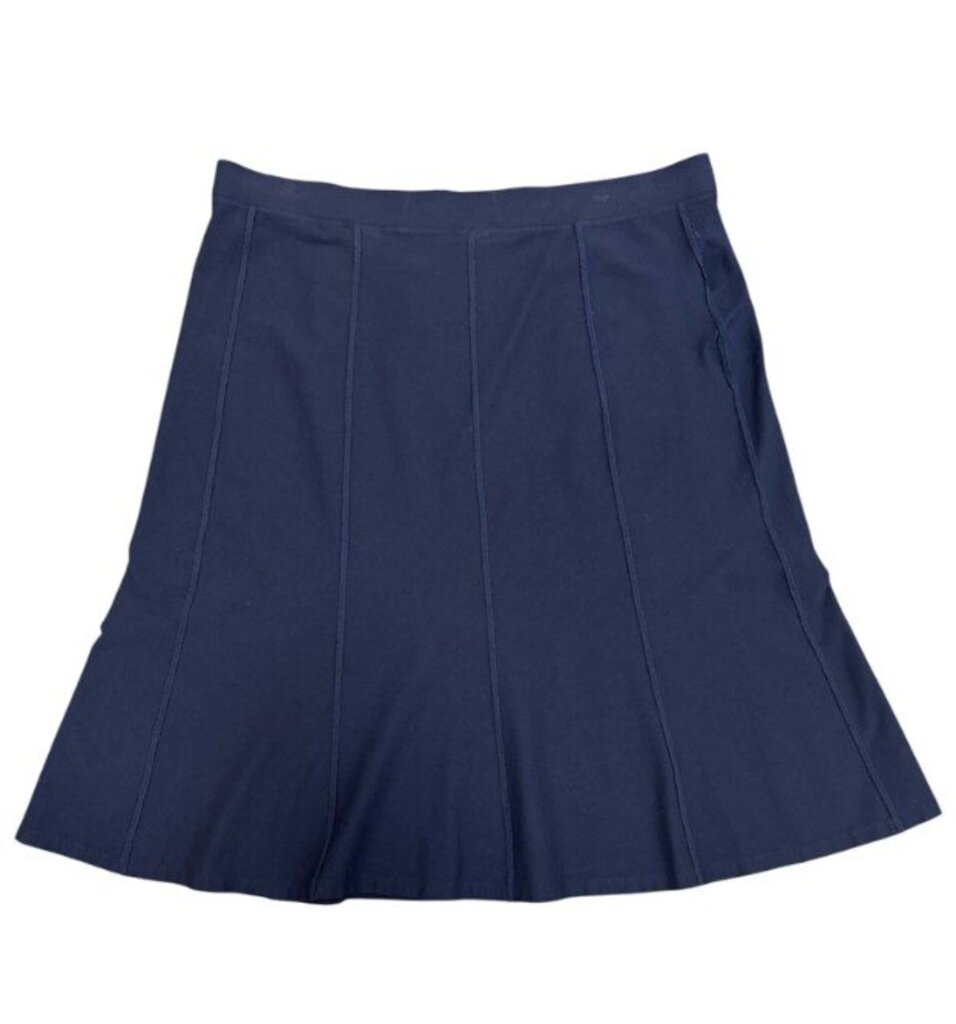 Eileen Fisher Pintucked Pull On Midi Skirt - Size Large