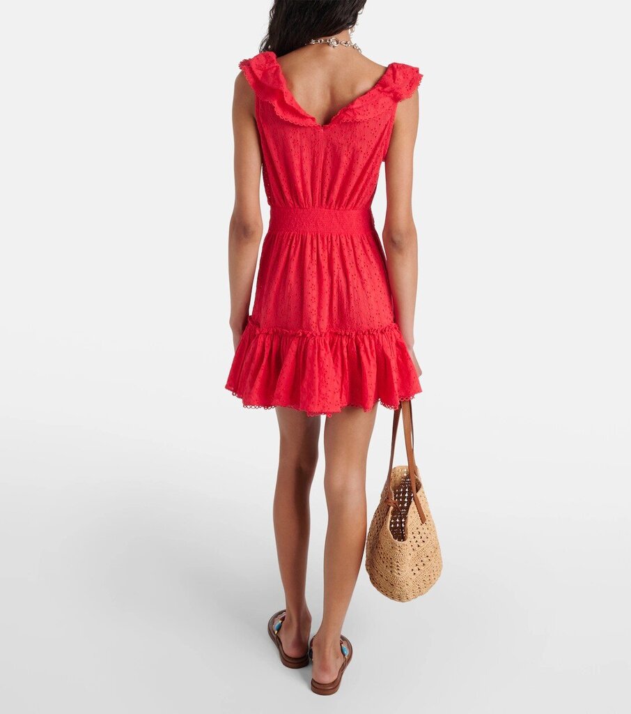 Poupette St Barth Bruna Ruffled Mini Dress - Size XL