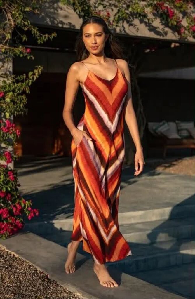 La Blanca Horizon Crepe Cover-Up Maxi Dress - Size Medium(Retails $119)