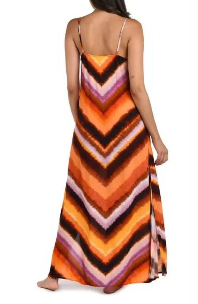 La Blanca Horizon Crepe Cover-Up Maxi Dress - Size Medium(Retails $119)