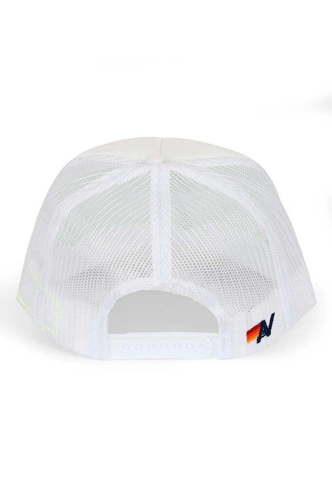 Aviator Nation NWT CFP National Championship 2025 Vintage Low Rise Trucker Hat in White