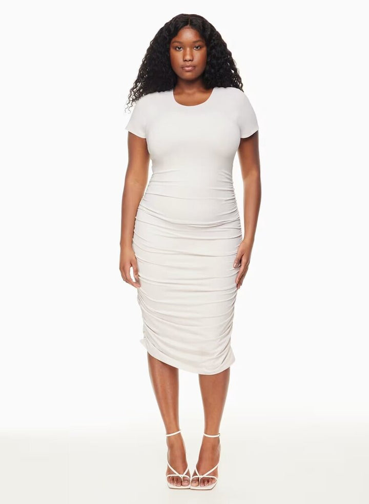 Babaton Contour Ruched Midi Dress - Size Small(Retails $98)