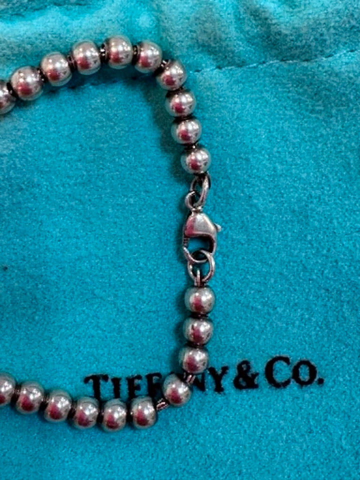 Tiffany & Co Return To Tiffany Sterling Silver Bead Bracelet