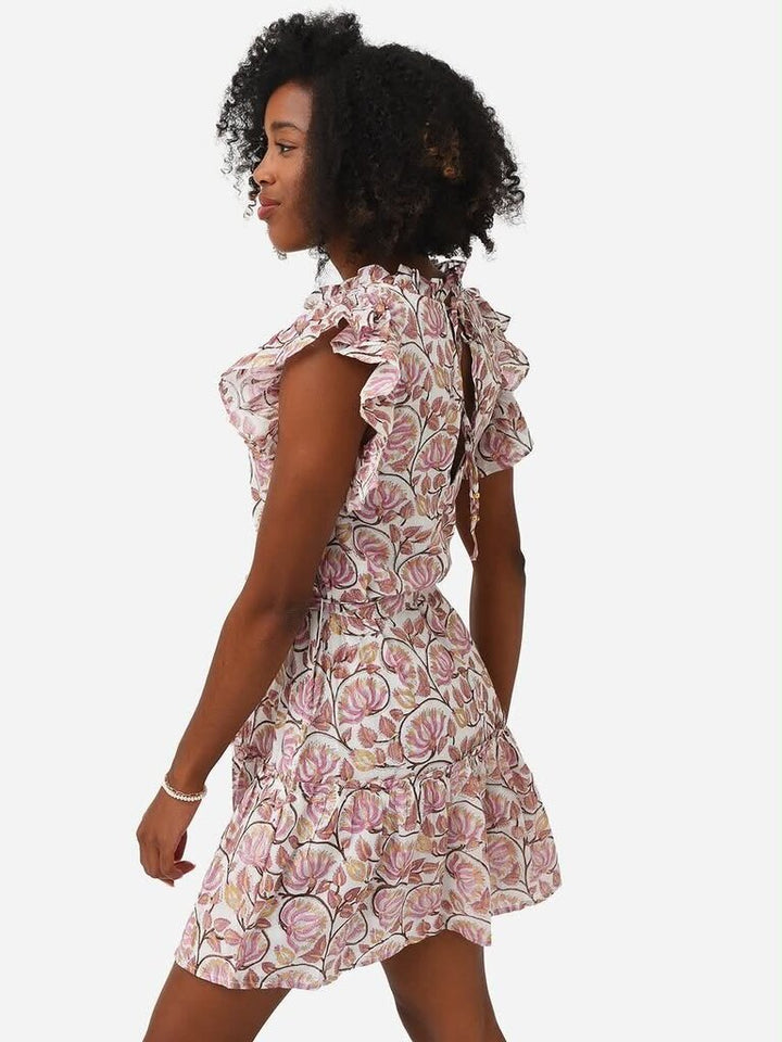 Oliphant Flirty Ruffle Hem Dress (Retails for $228) - Size Small