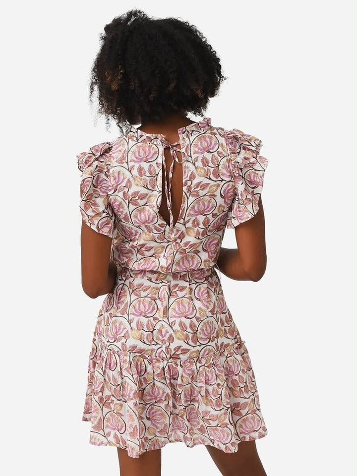 Oliphant Flirty Ruffle Hem Dress (Retails for $228) - Size Small