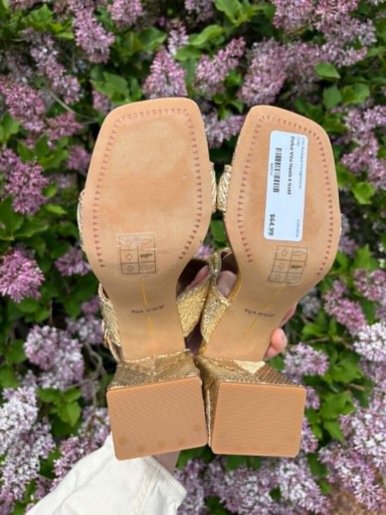 Dolce Vita Finny Deco Heels - Size 6