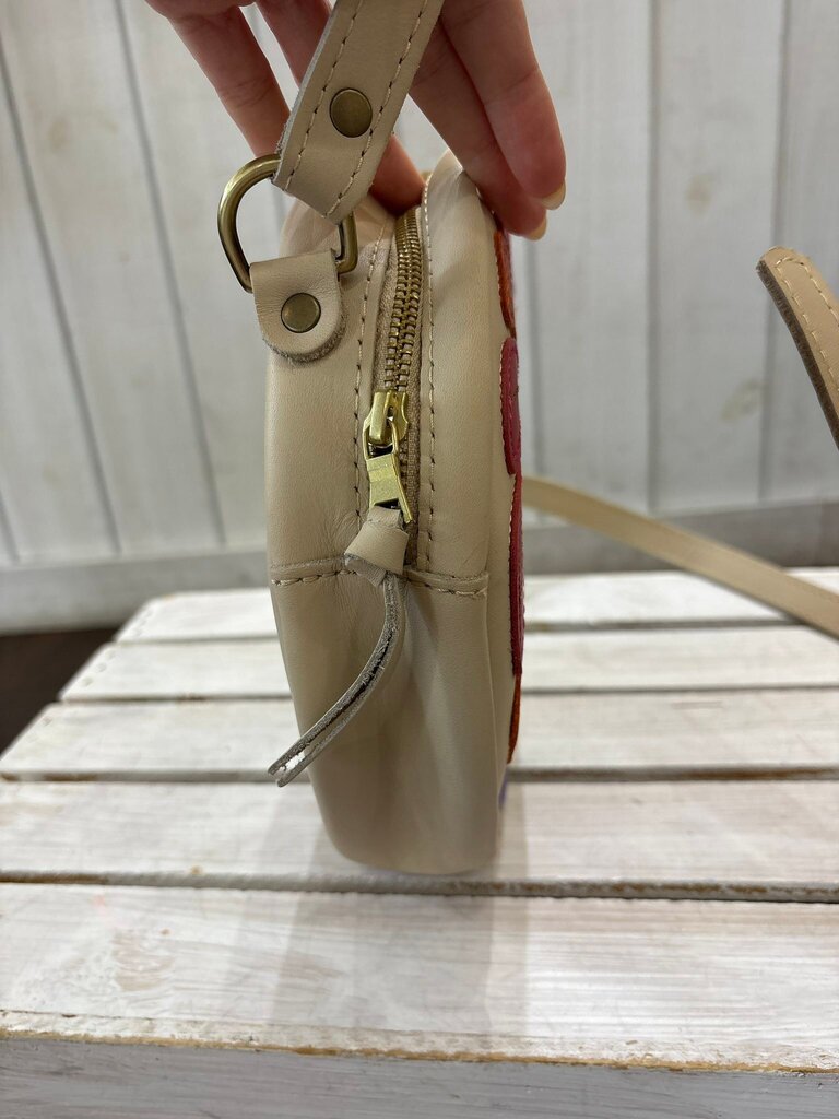 Portland Leather Wildflower Circle Crossbody