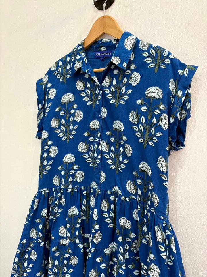 Ro's Garden Button Up Floral Mini Dress - Size Small