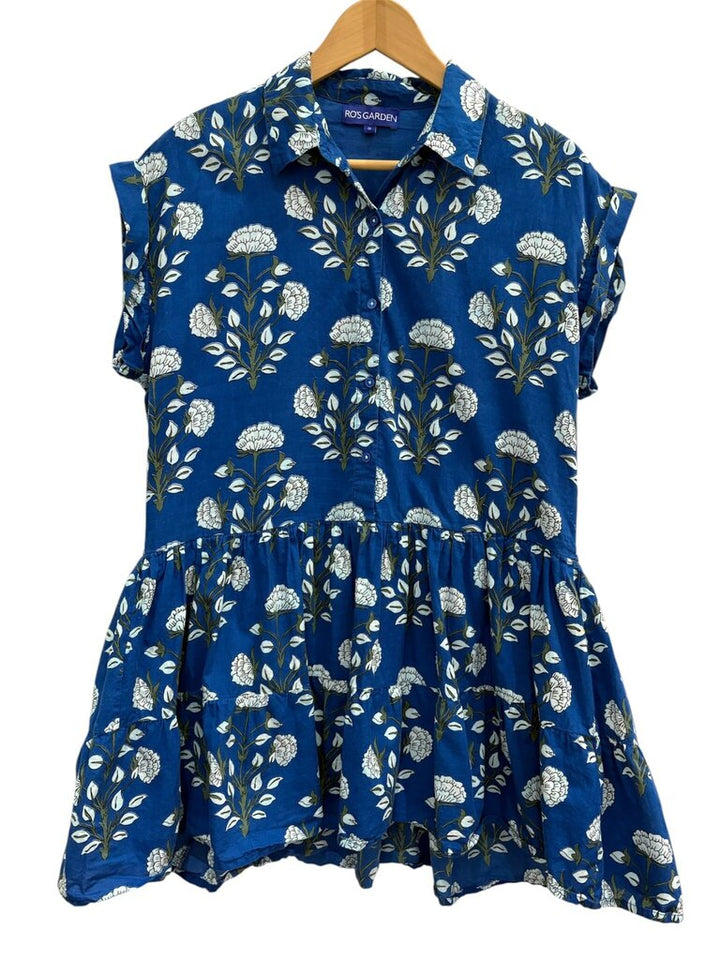 Ro's Garden Button Up Floral Mini Dress - Size Small