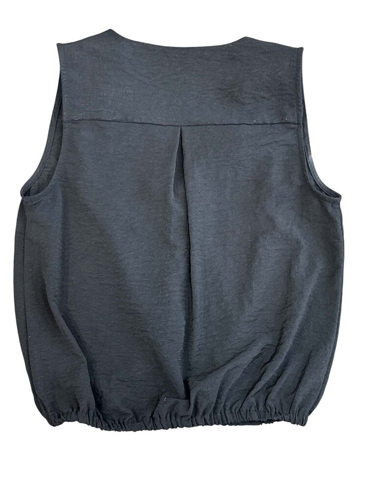 Evereve Bubble Hem Wrapped Crossover Top - Size XS